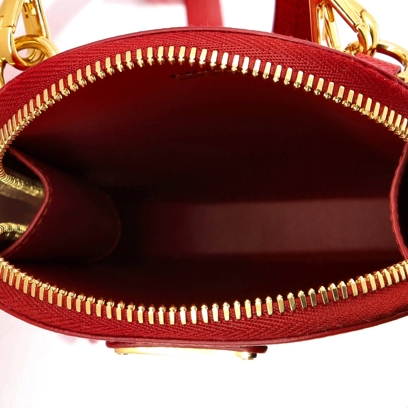 Zip Phone Holder Crossbody Bag Saffiano