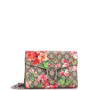 Dionysus Chain Wallet Blooms Print Gg