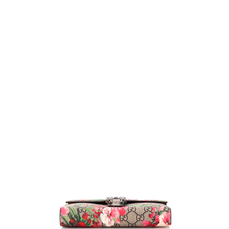 Dionysus Chain Wallet Blooms Print Gg