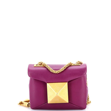 One Stud Chain Flap Bag Leather Micro