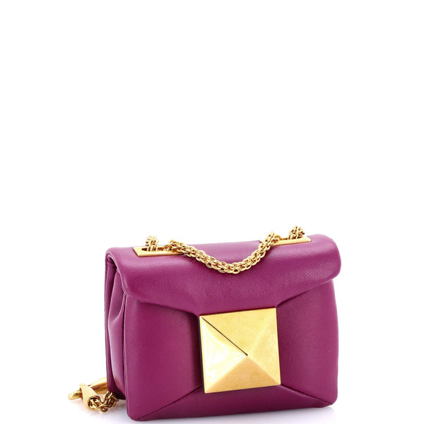 One Stud Chain Flap Bag Leather Micro