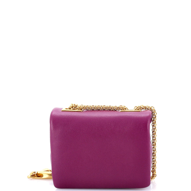 One Stud Chain Flap Bag Leather Micro