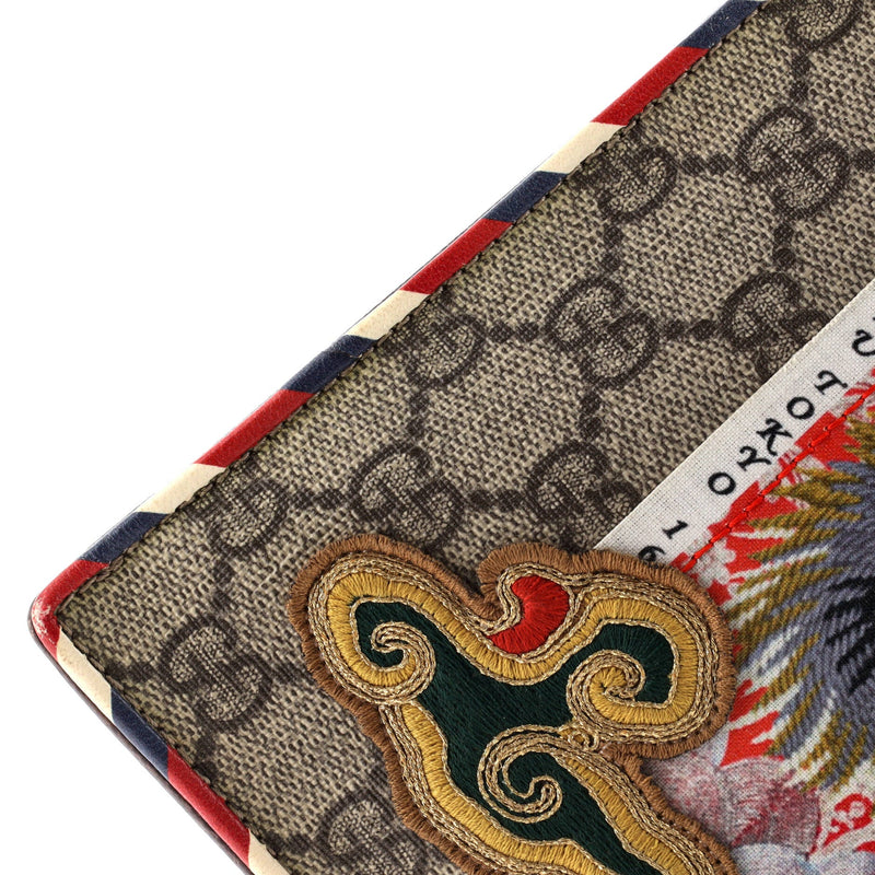 Courrier Pouch Gg Coated Canvas With
