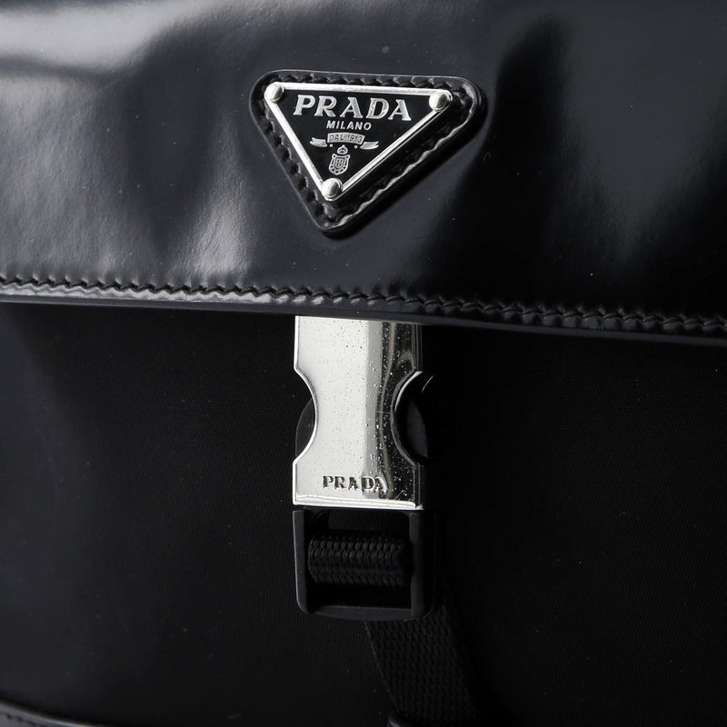 Buckle Flap Crossbody Bag Re-Nylon And