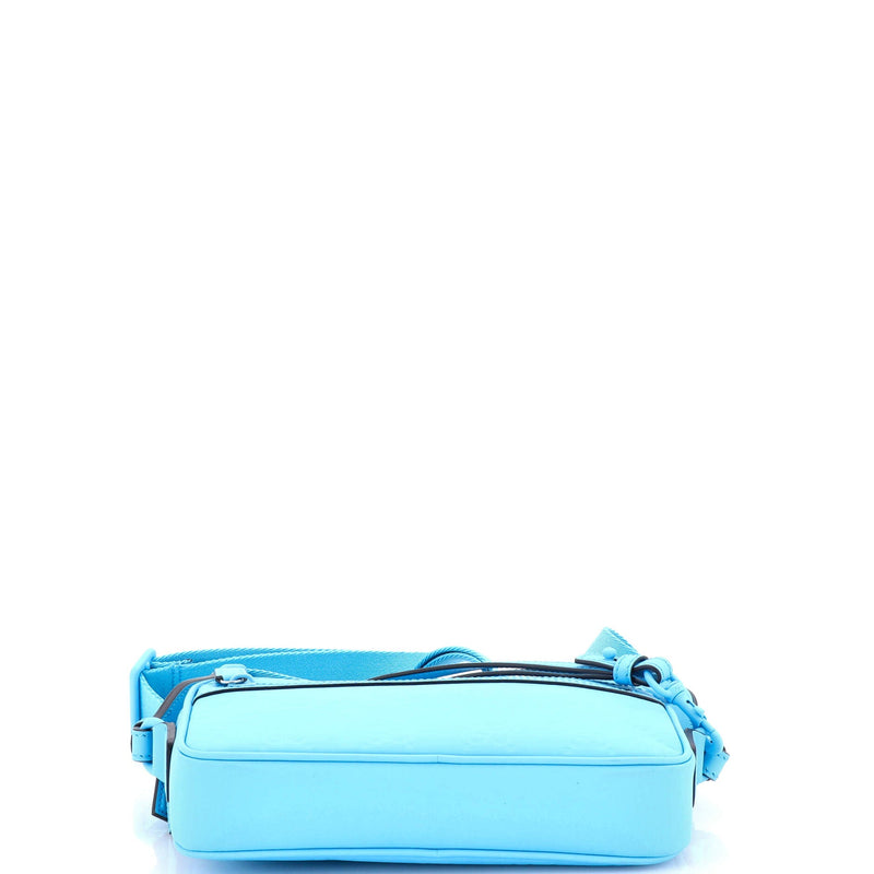 Front Zip Crossbody Bag Gg Rubber Effect