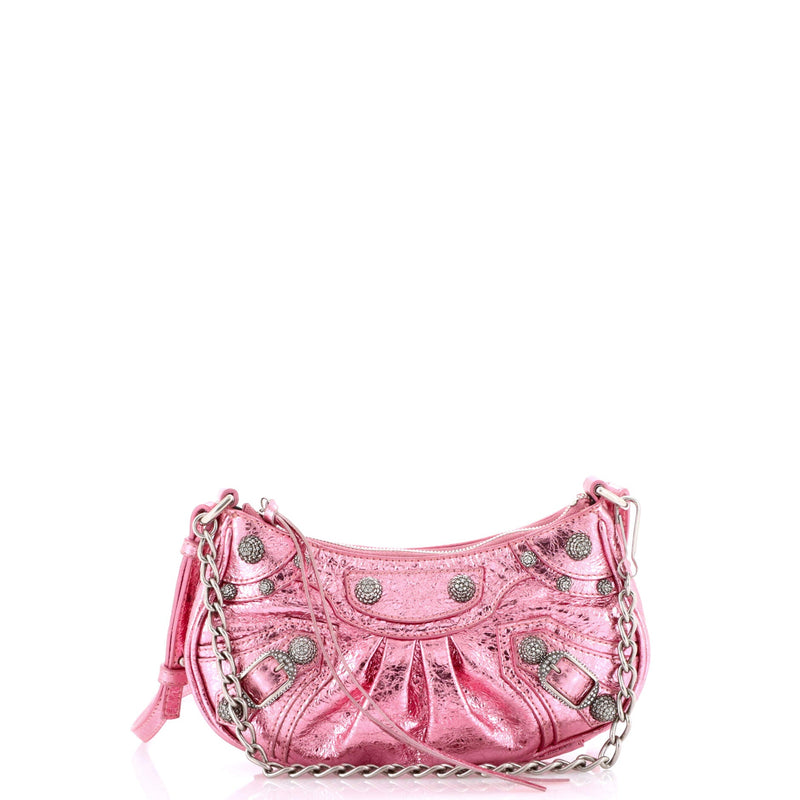 Le Cagole Giant Studs Shoulder Bag