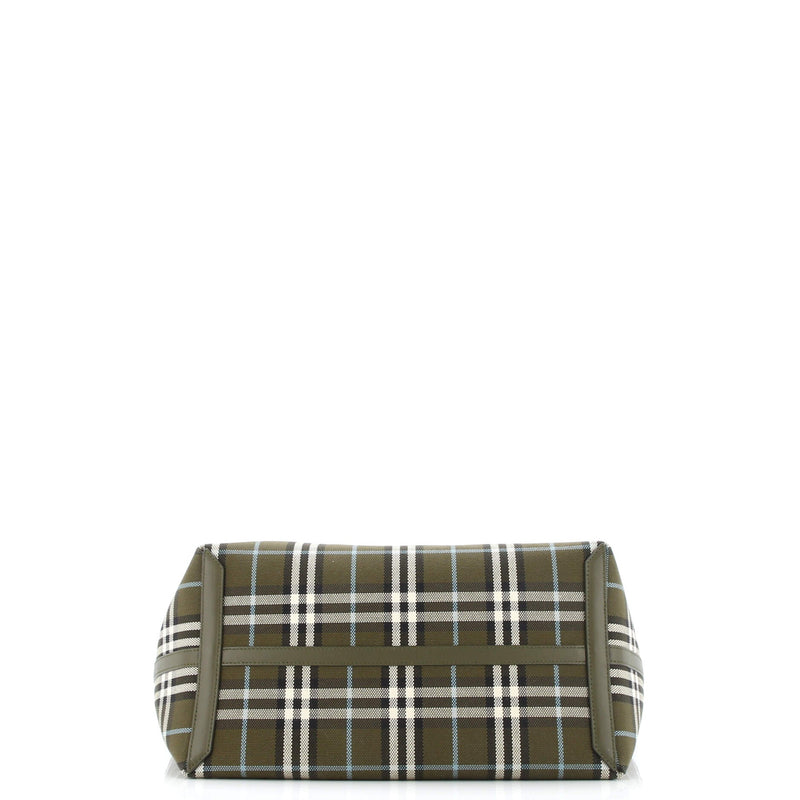 London Tote Check Canvas Medium