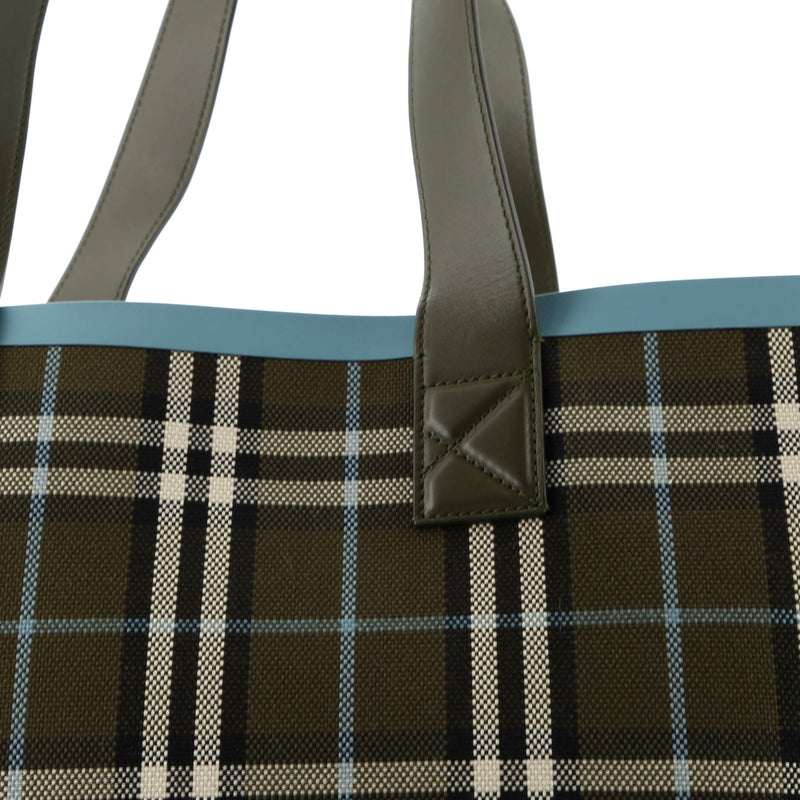 London Tote Check Canvas Medium
