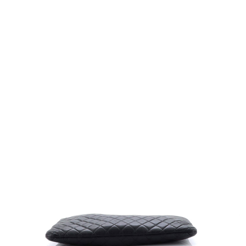 Boy O Case Clutch Quilted Lambskin Large