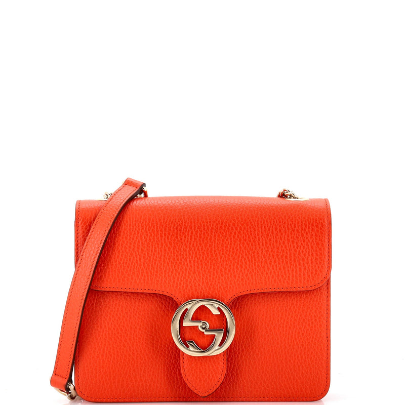 Interlocking Shoulder Bag Leather Small