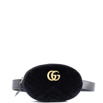 Gg Marmont Belt Bag Matelasse Velvet