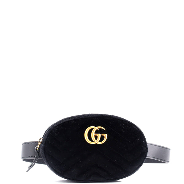 Gg Marmont Belt Bag Matelasse Velvet