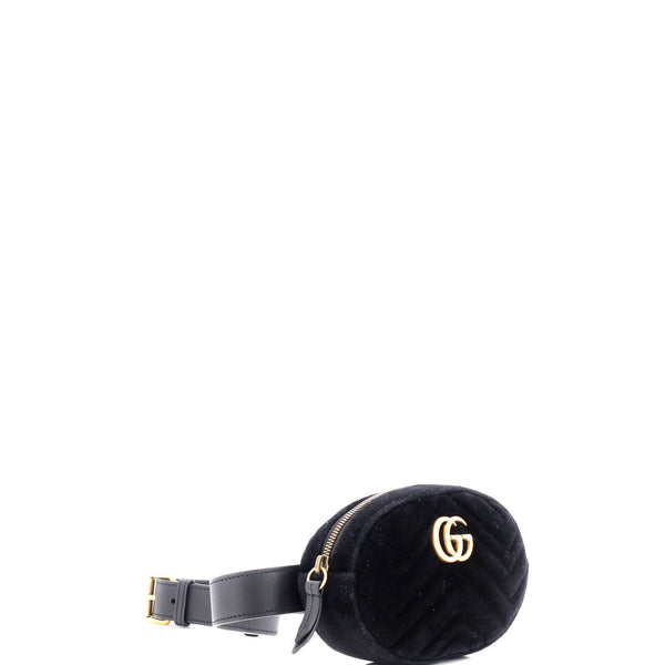 Gg Marmont Belt Bag Matelasse Velvet