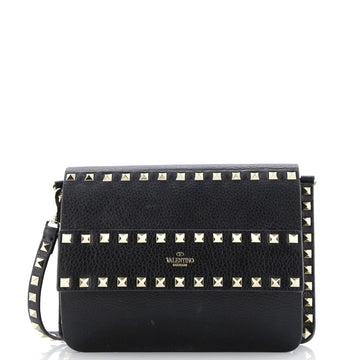 Rockstud Front Handle Flap Bag Leather