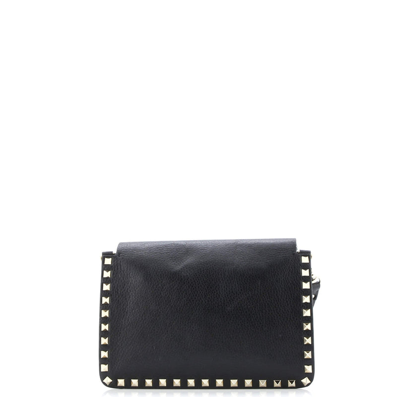 Rockstud Front Handle Flap Bag Leather