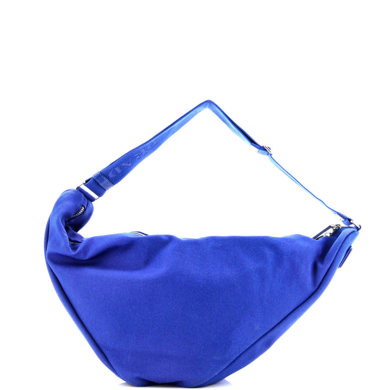 Triangle Logo Zip Crossbody Bag Embossed
