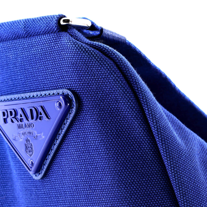 Triangle Logo Zip Crossbody Bag Embossed