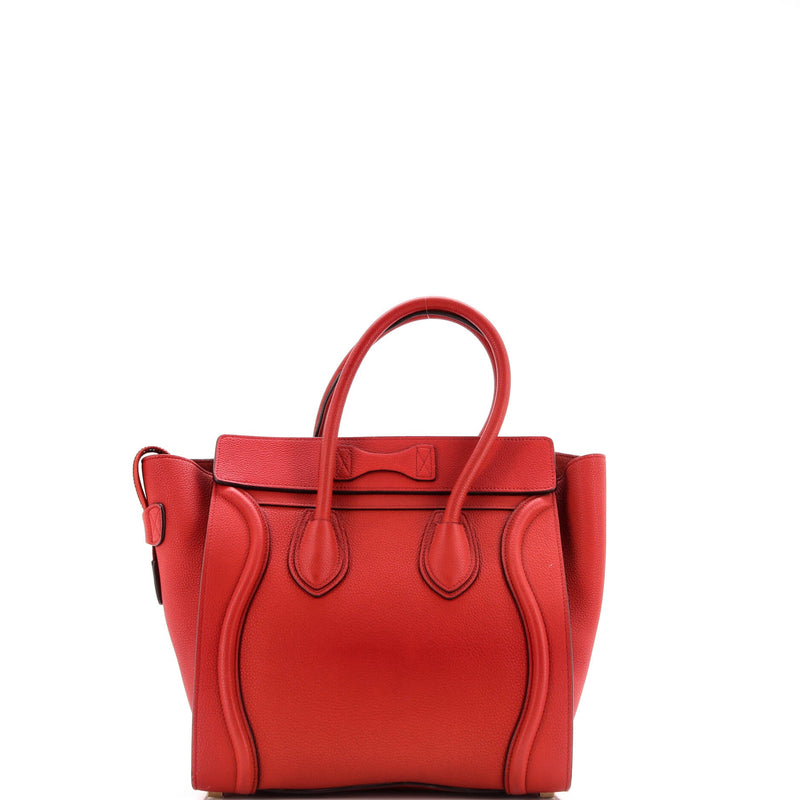 Luggage Bag Grainy Leather Micro