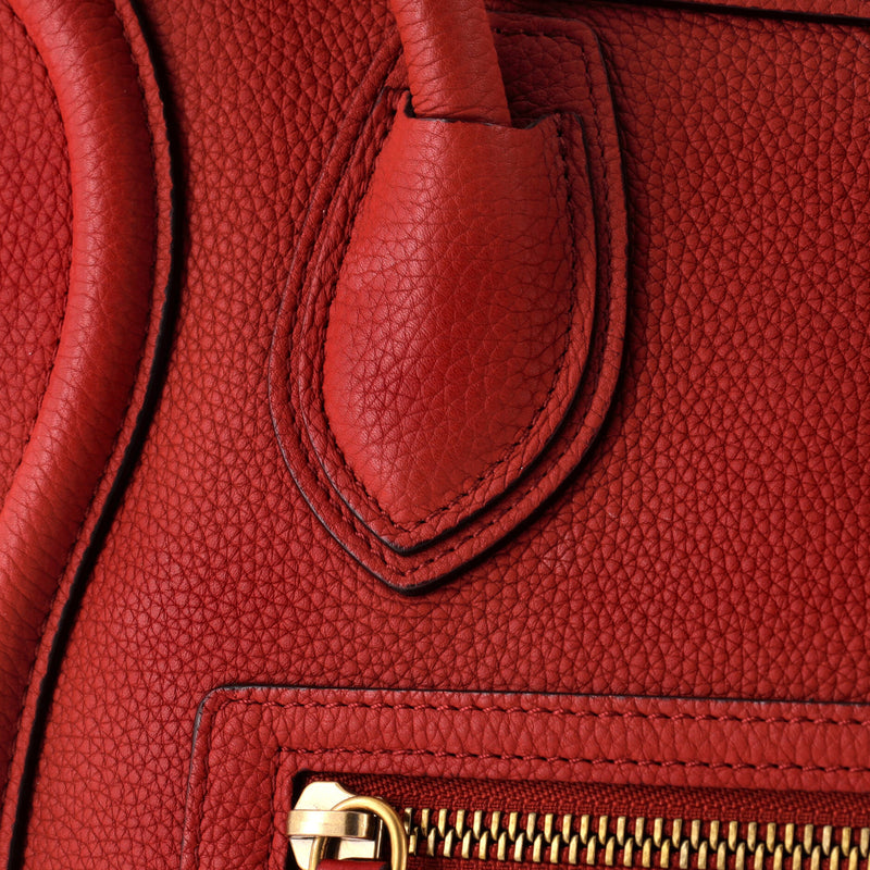 Luggage Bag Grainy Leather Micro