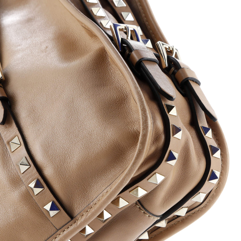 Rockstud Belted Tote Soft Leather Medium