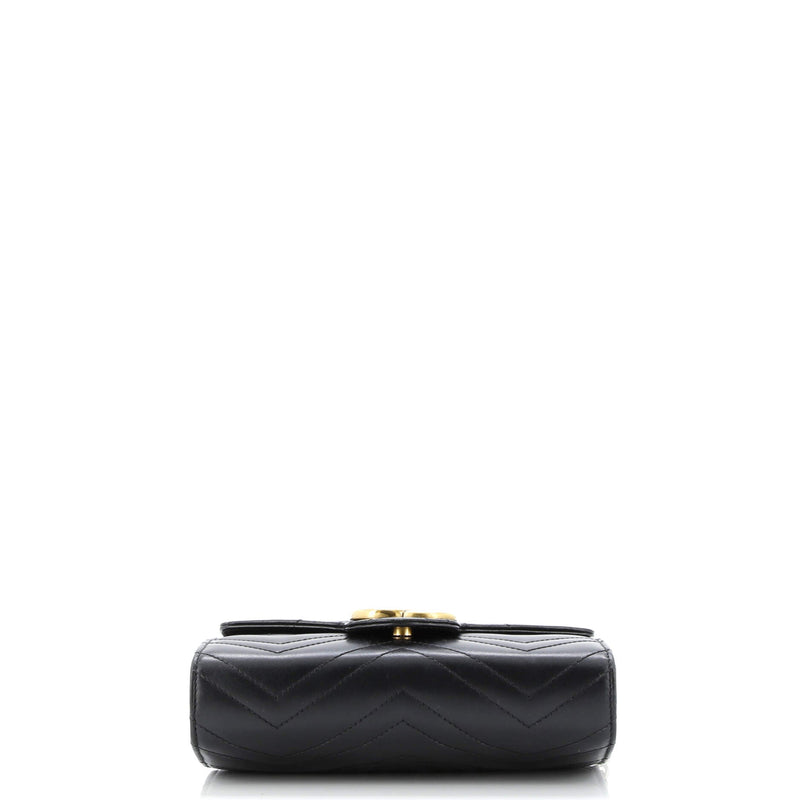 Gg Marmont Chain Wallet Matelasse