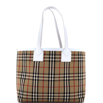 London Tote Vintage Check Canvas Small