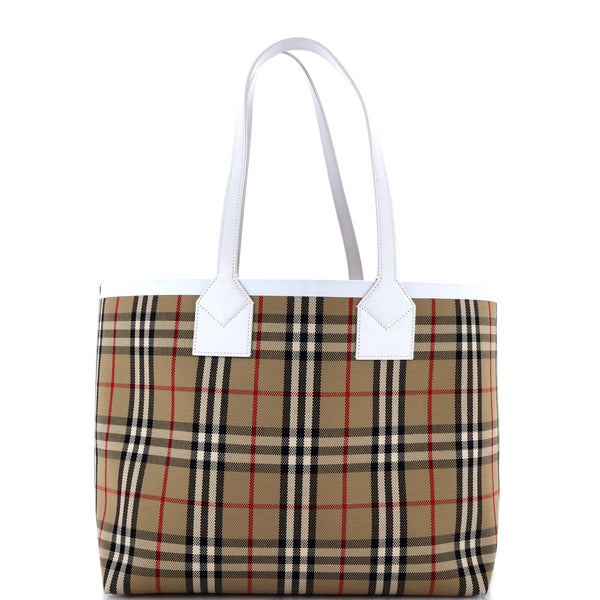 London Tote Vintage Check Canvas Small