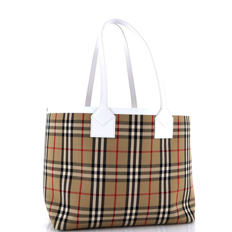 London Tote Vintage Check Canvas Small