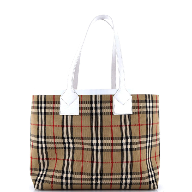 London Tote Vintage Check Canvas Small