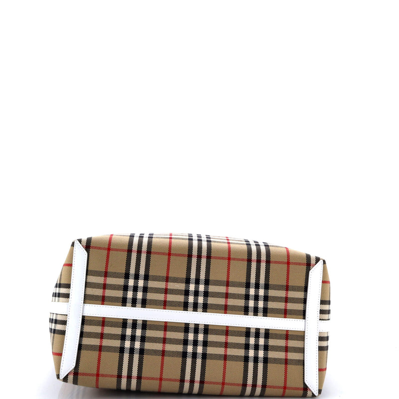 London Tote Vintage Check Canvas Small