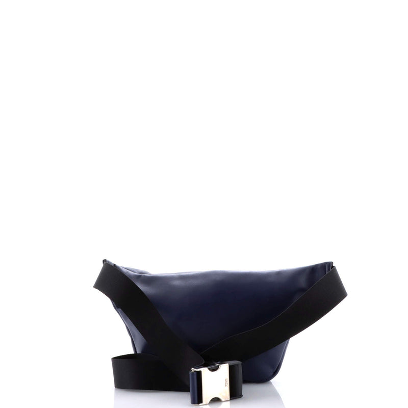 Zip Waist Bag Zucca Embossed Leather