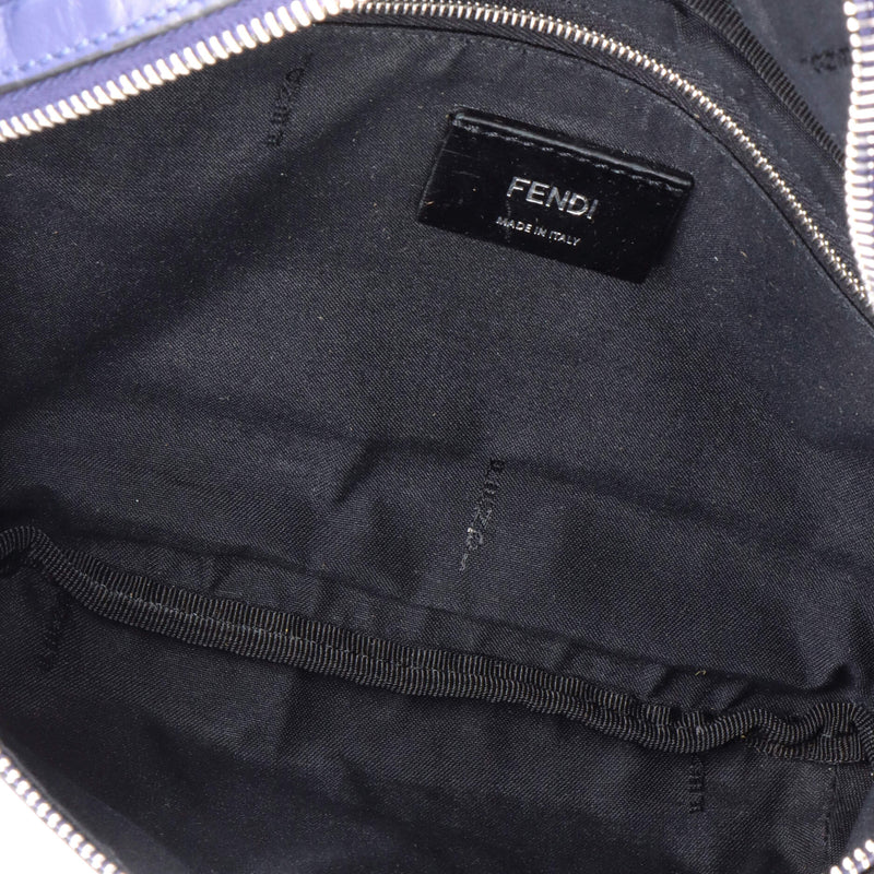 Zip Waist Bag Zucca Embossed Leather