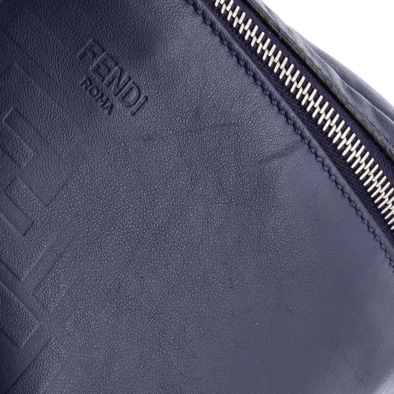 Zip Waist Bag Zucca Embossed Leather