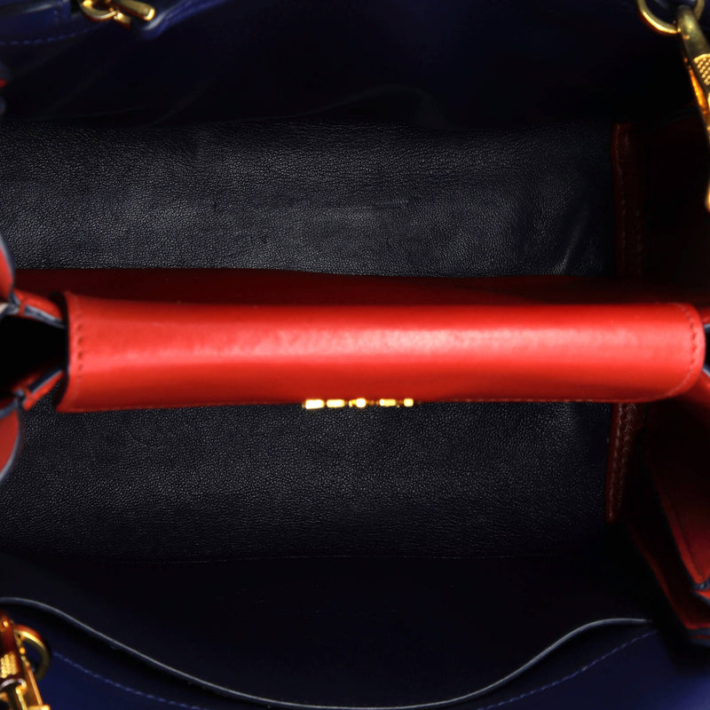 Bibliotheque Tote Saffiano With City