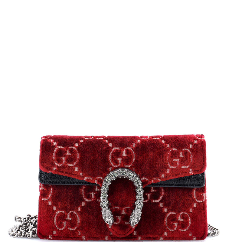 Dionysus Bag Gg Velvet Super Mini