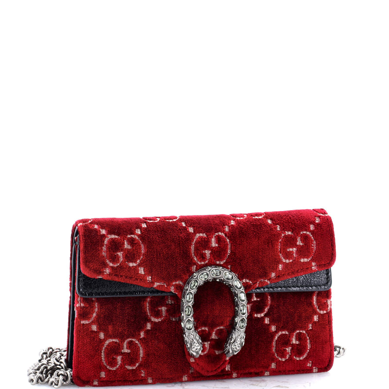 Dionysus Bag Gg Velvet Super Mini