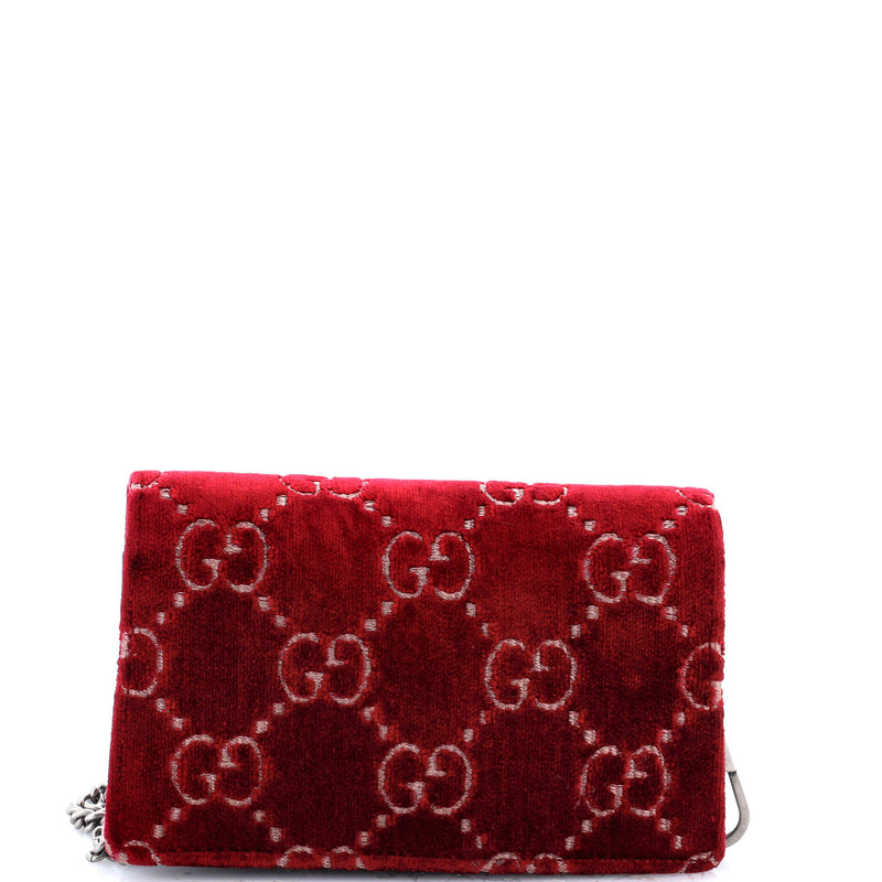 Dionysus Bag Gg Velvet Super Mini
