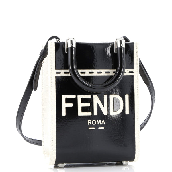 Sunshine Shopper Tote Patent And Canvas