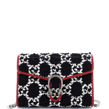 Dionysus Chain Wallet Gg Tweed Small