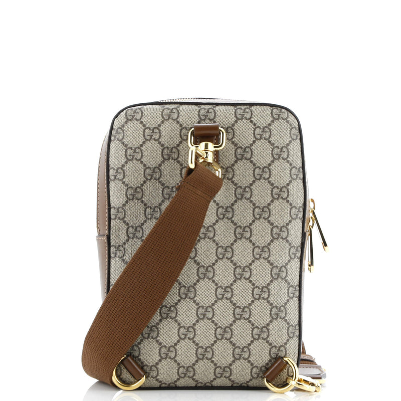 Interlocking G Patch Sling Bag Gg Coated