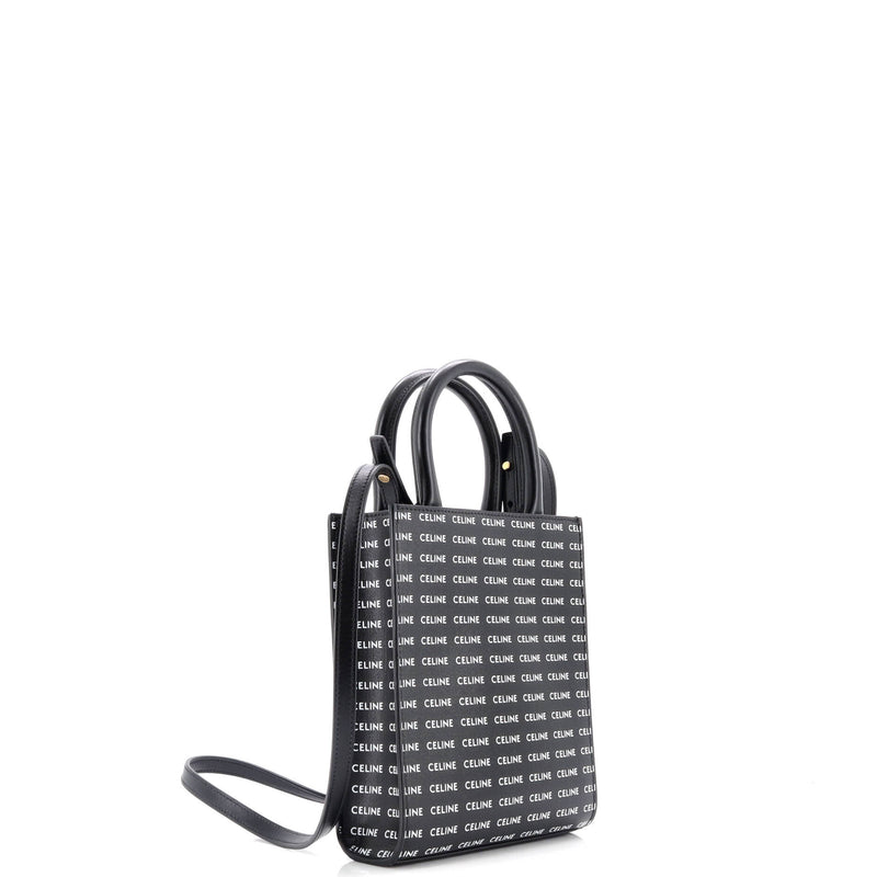 Vertical Cabas Tote All Over Logo Print