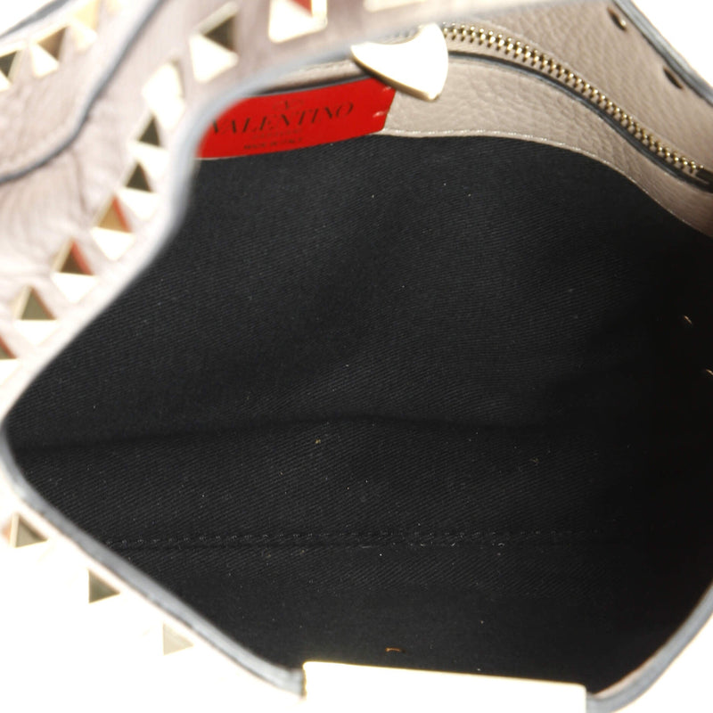 Rockstud Flip Lock Hobo Leather Small
