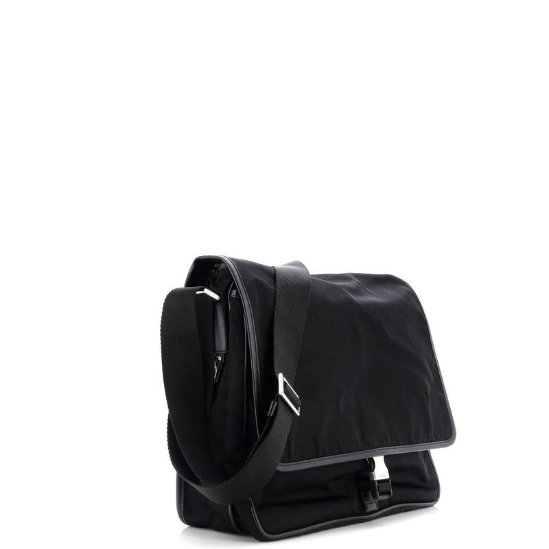 Impunturato Buckle Flap Messenger Bag