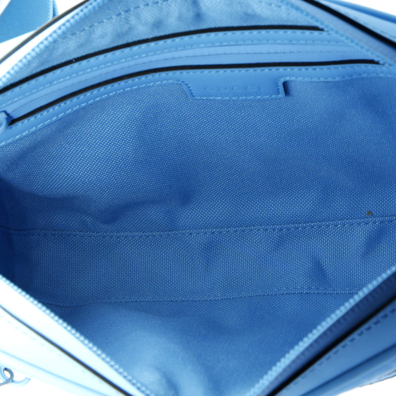 Front Zip Crossbody Bag Gg Rubber Effect