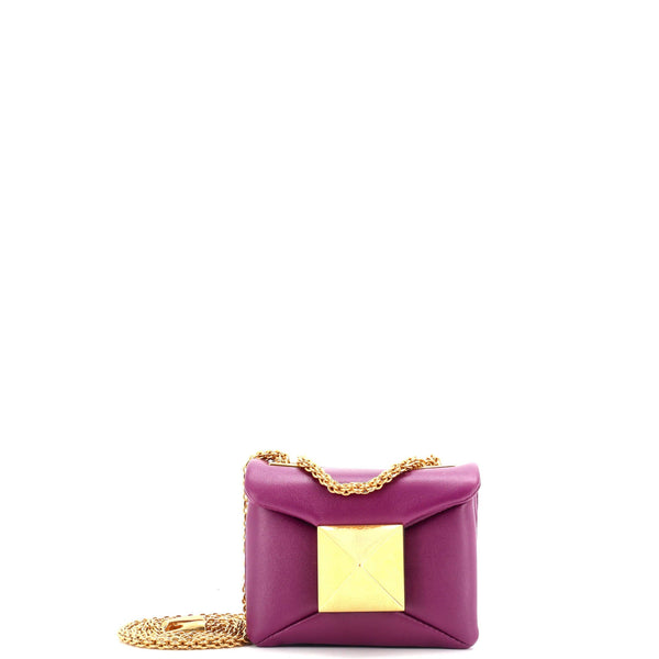 One Stud Chain Flap Bag Leather Micro