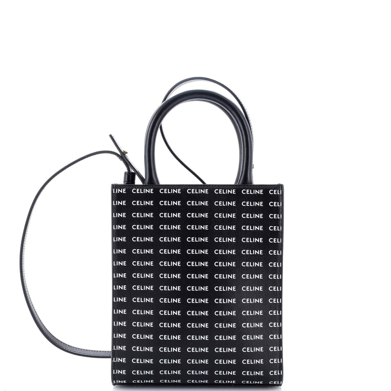 Vertical Cabas Tote All Over Logo Print