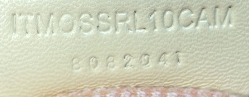 Peg Handle Bag Knit Check Fabric Mini