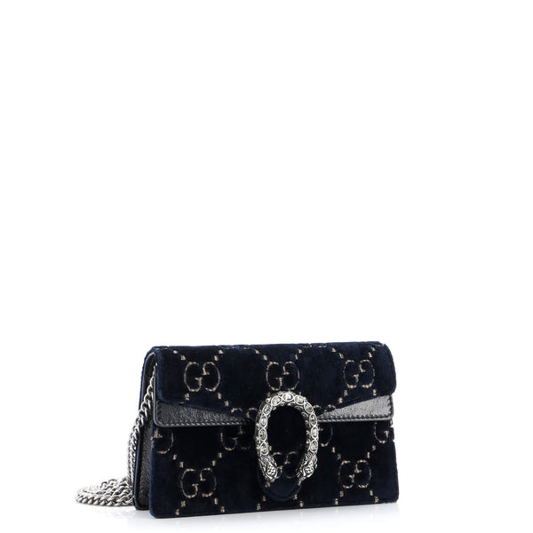 Dionysus Bag Gg Velvet Super Mini