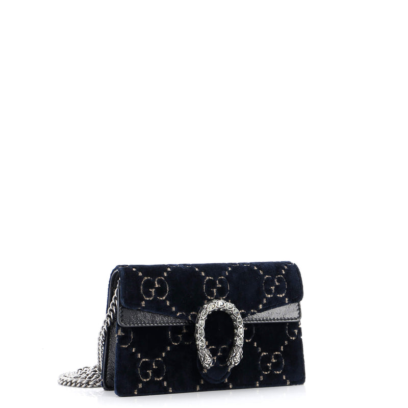 Dionysus Bag Gg Velvet Super Mini