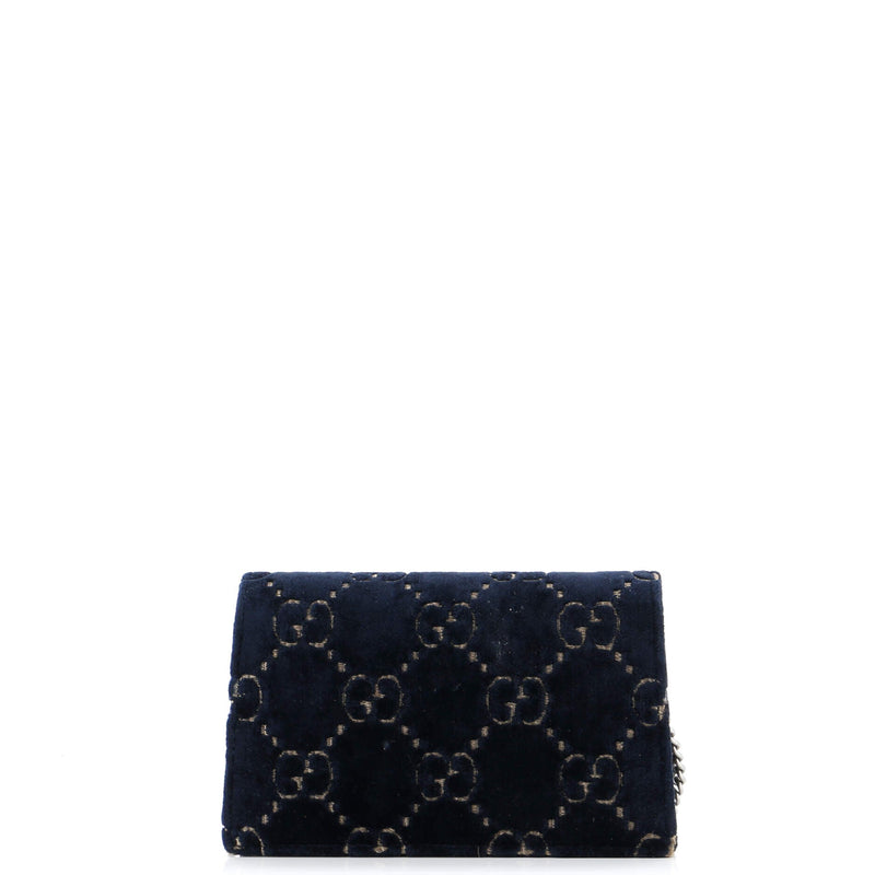 Dionysus Bag Gg Velvet Super Mini